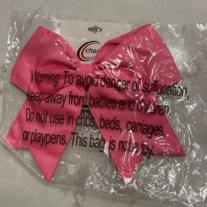 Pink cheer bow